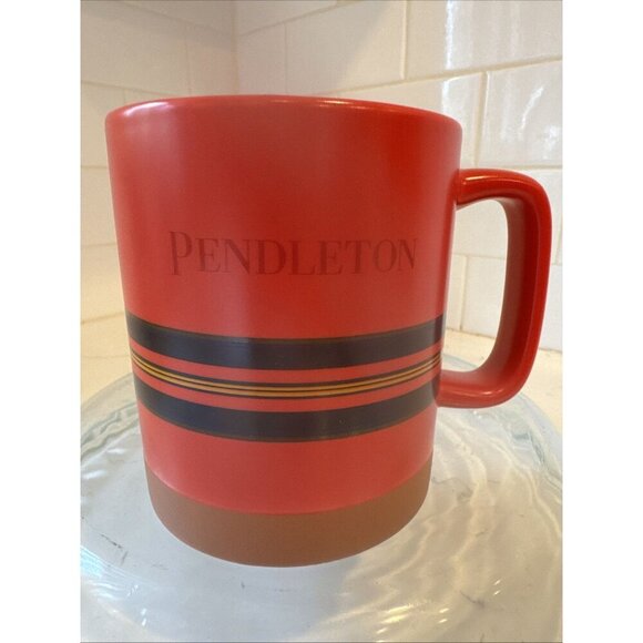 Pendleton National Parks Ceramic Coffee Mug Red Striped 18 oz - Picture 5 of 10